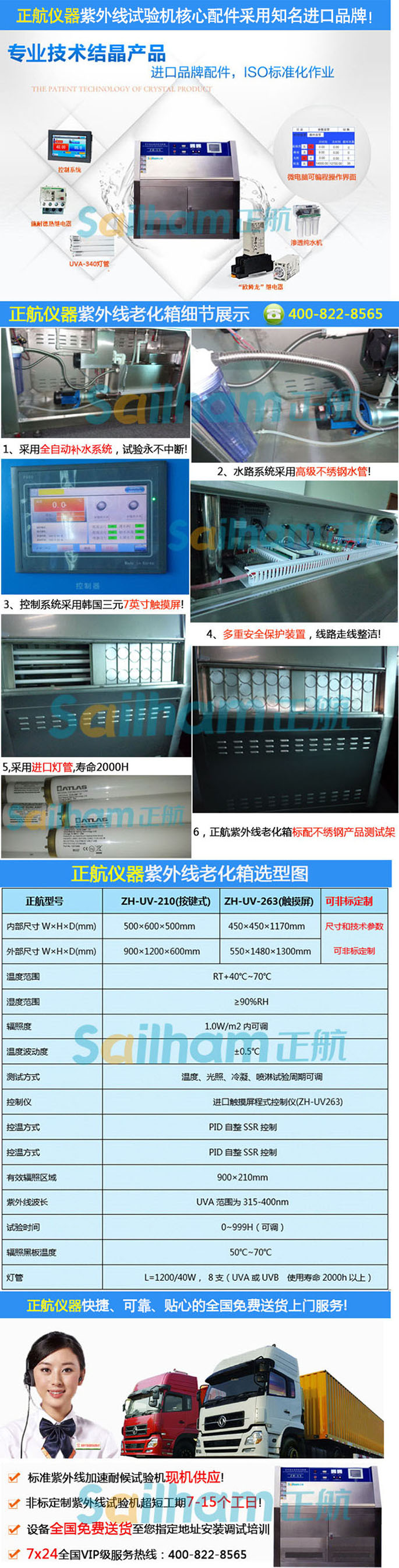 按鍵式紫外線老化試驗(yàn)箱
